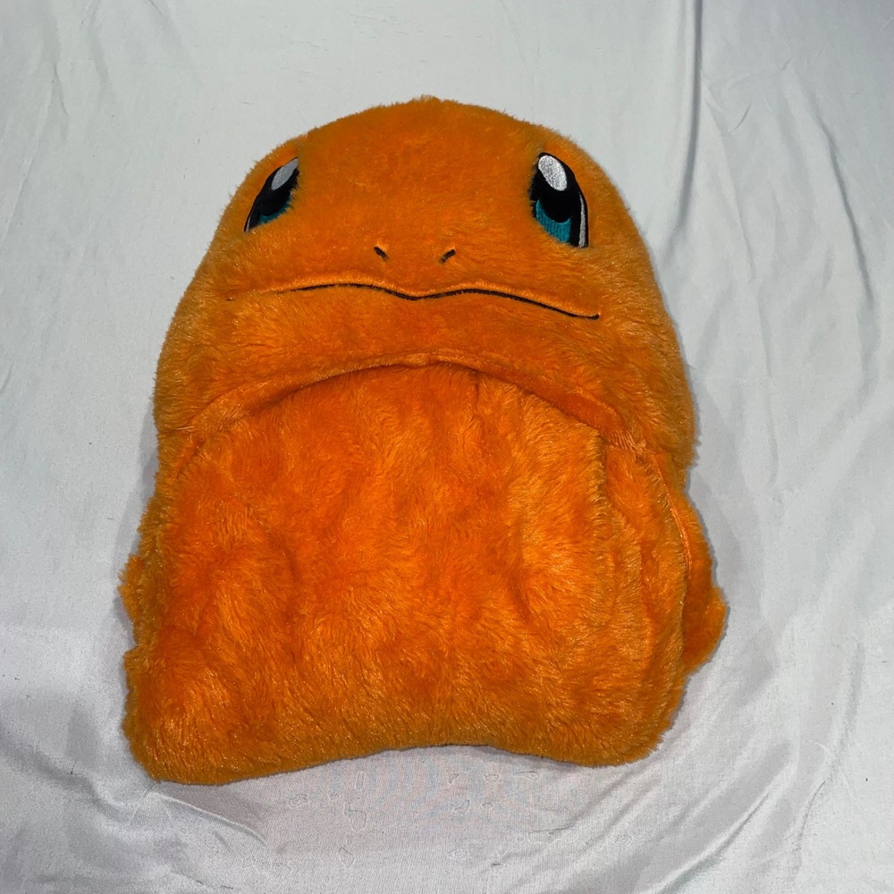 Pokemon Charmander Hooded Wearable Blanket Orange Plush Fleece Kids 29x46 - Picture 10 of 10